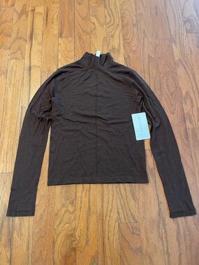 Athleta Women Dark Brown Turtleneck Sweater
